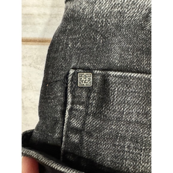 Buffalo David Bitton Jackson Straight Stretch Jeans Black Faded 36x32 Mens - Picture 7 of 11